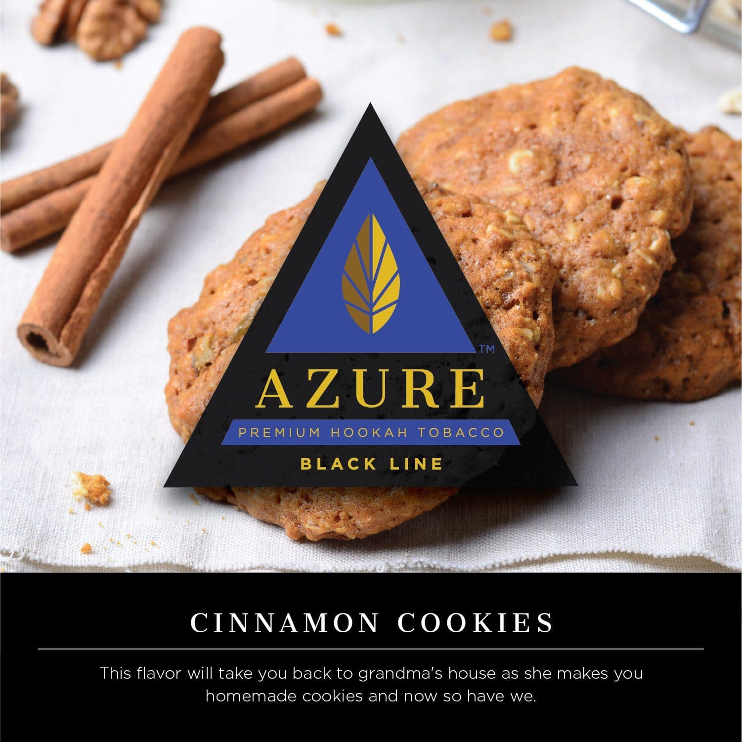 洋楽 KALIFHAA Azure Black Line Cinnamon Cookies Hookah Shisha Flavor