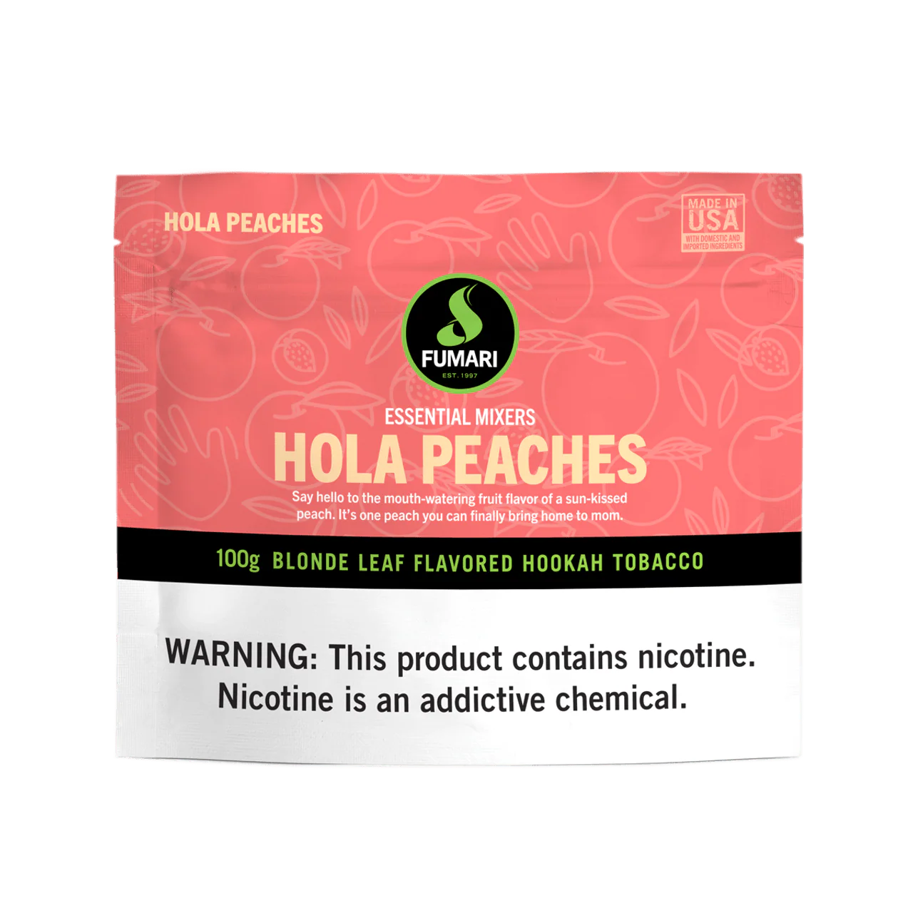 Fumari Hola Peaches Hookah Shisha Flavor