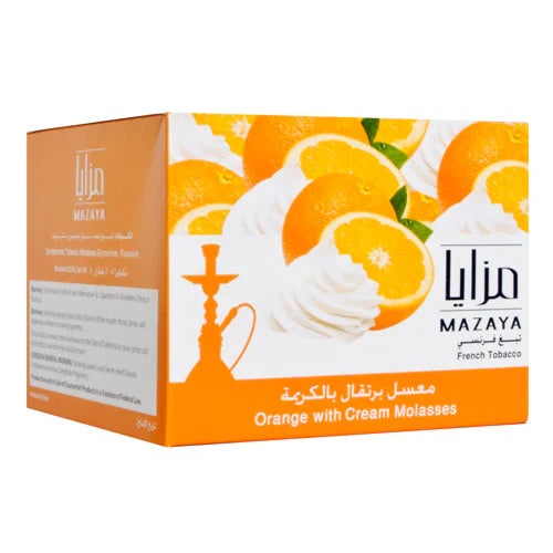 Buy Mazaya Orange with Cream Hookah Shisha Tobacco