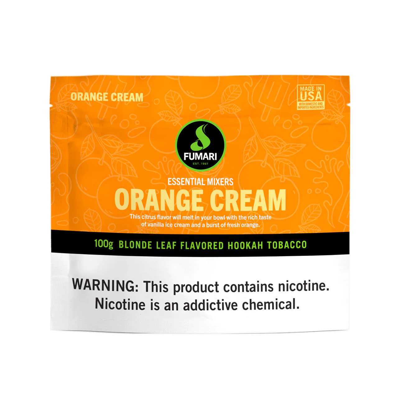 Fumari Orange Cream Hookah Shisha Flavor
