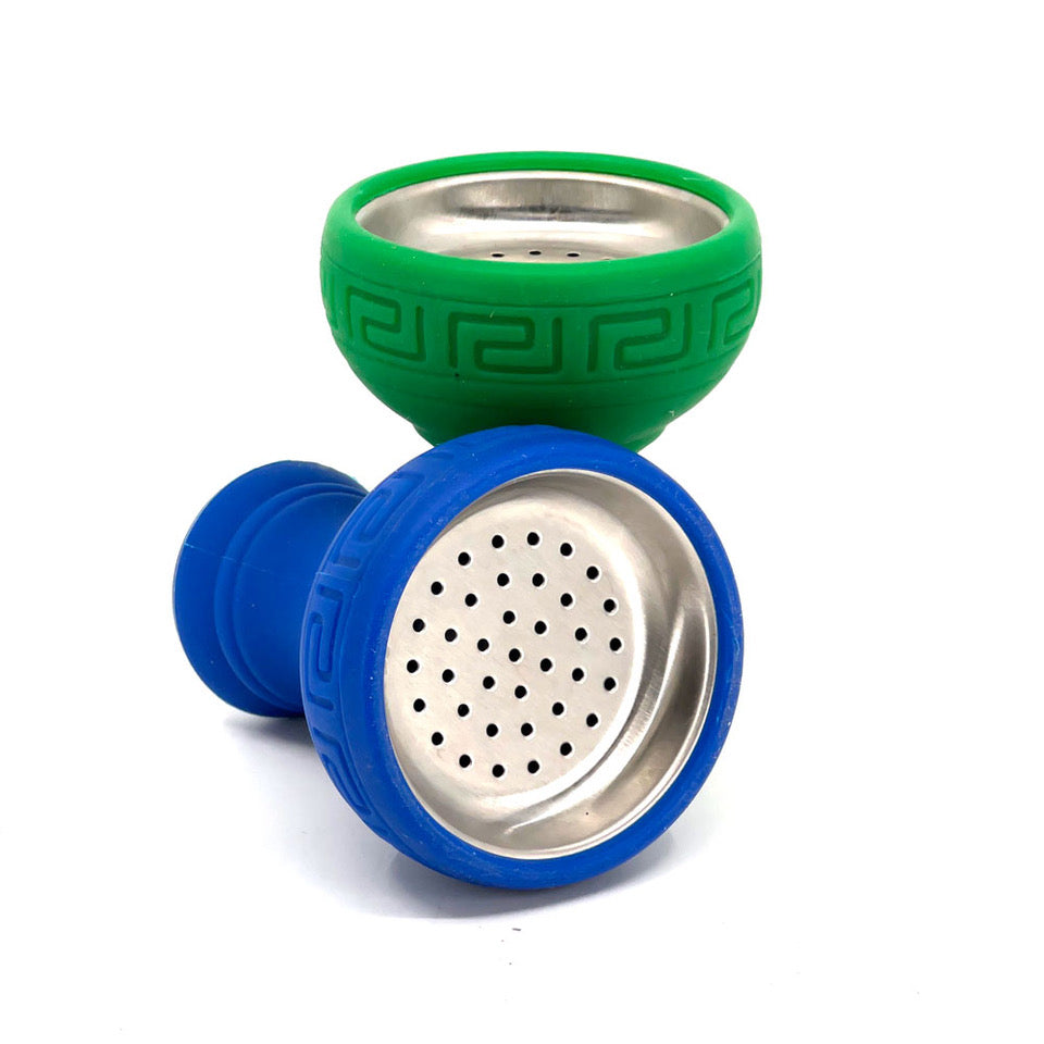 Silicone Hookah Bowl With Metal Screen