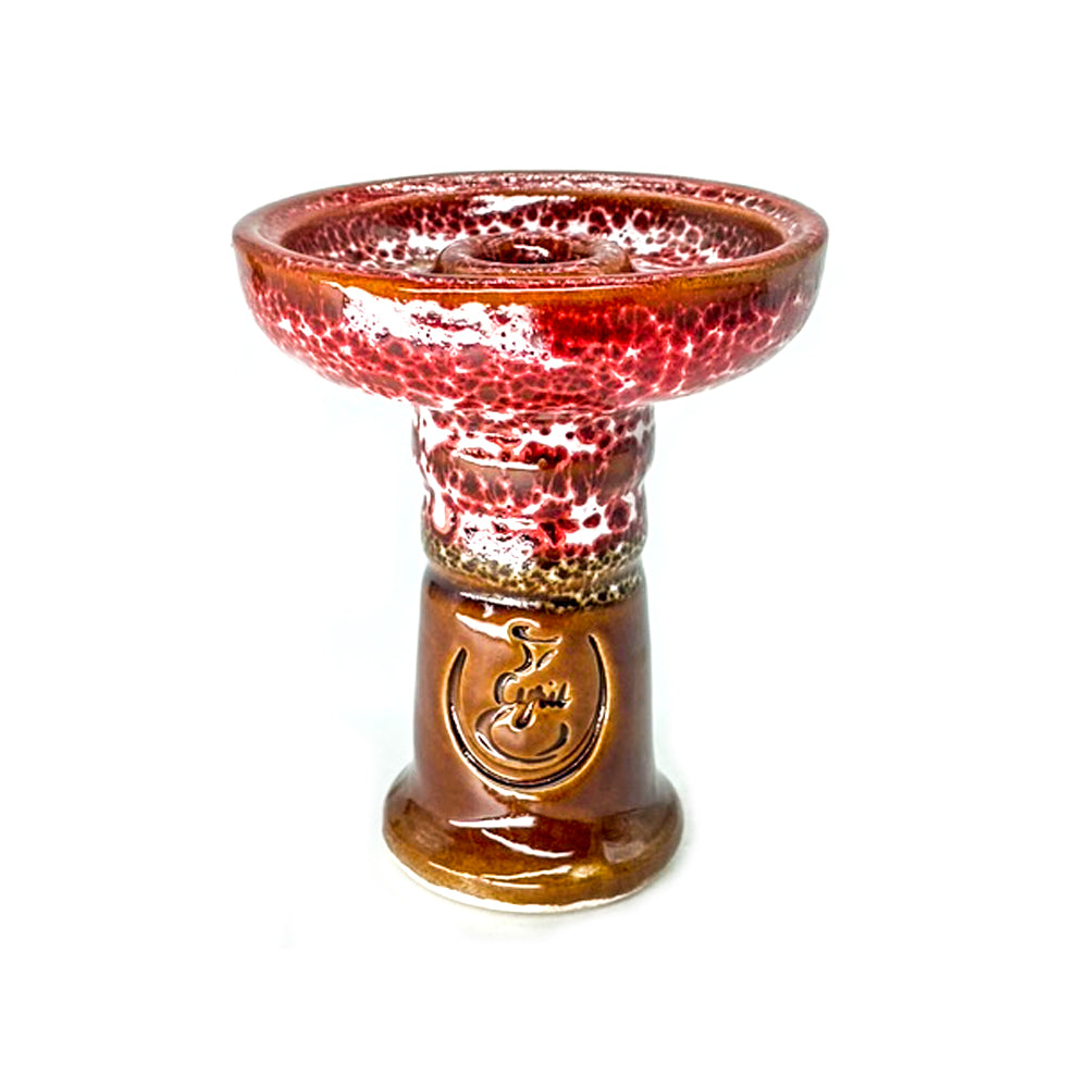 Ceramic Funnel Hookah Bowl, Red