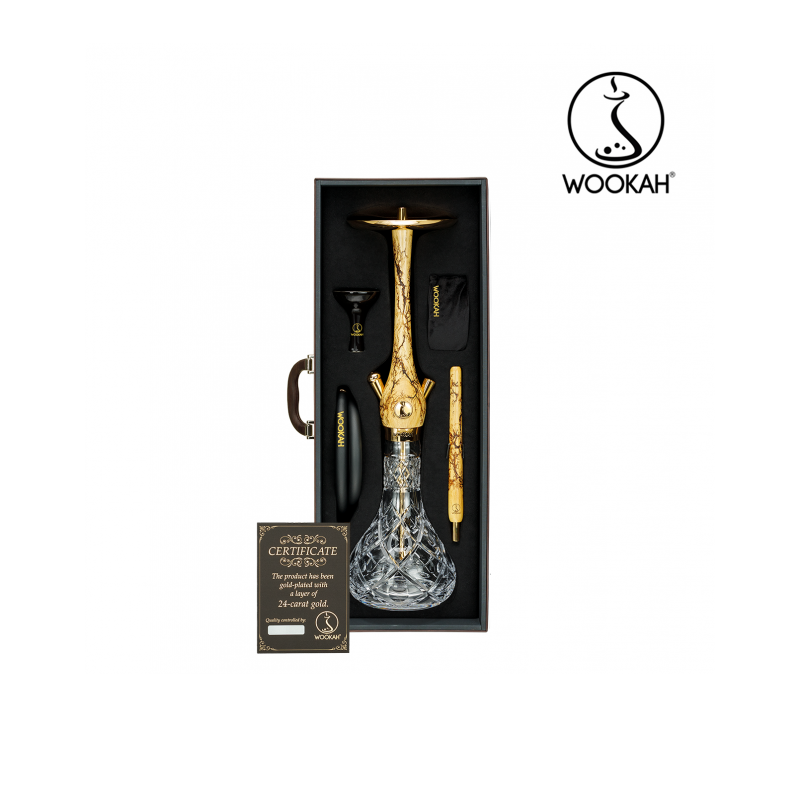 Wookah 24K Gold-Plated Olives Grom Hookah Set -