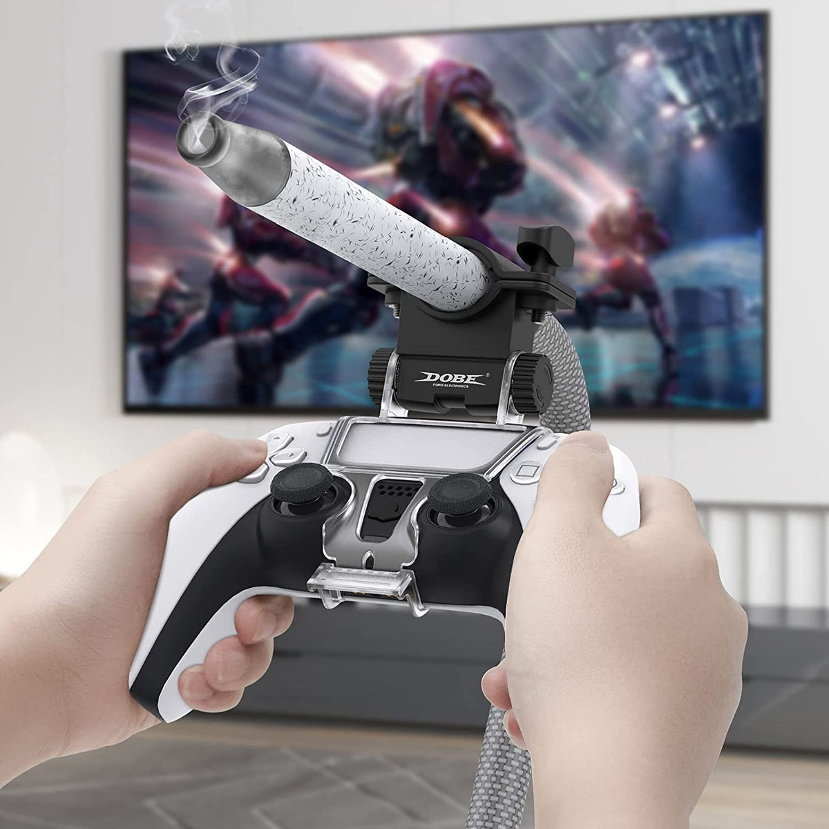 Hookah Hose Holder Clip For PS5 Controller