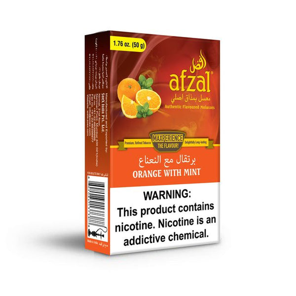 Afzal Orange with Mint Hookah Flavors - 