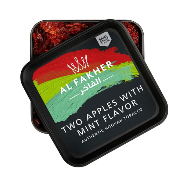 Al Fakher Two Apples with Mint Hookah Shisha Tobacco - 250g