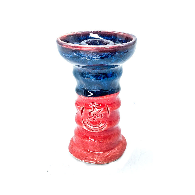 Cyril Thor Hookah Bowl - Red Blue