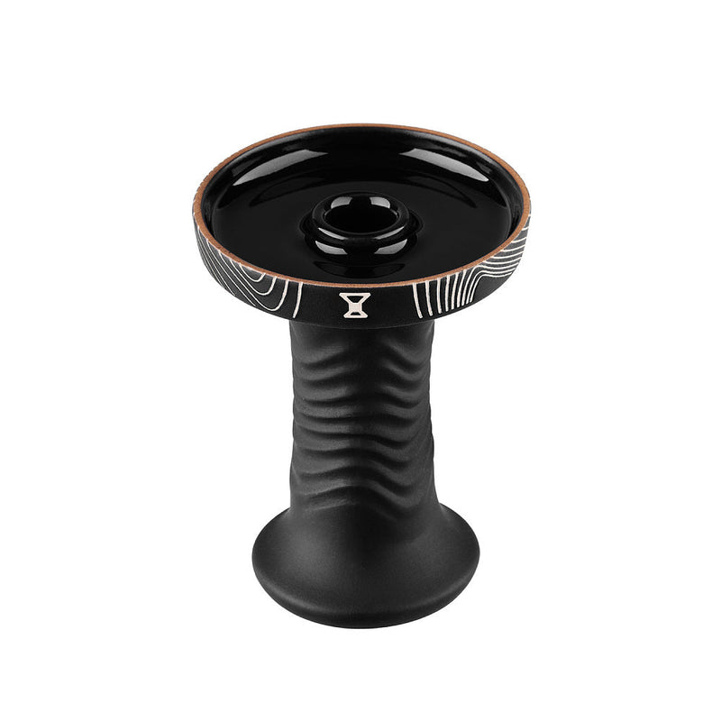 Alpha Hookah Shisha Bowl Wave Phunnel - Black Cenote