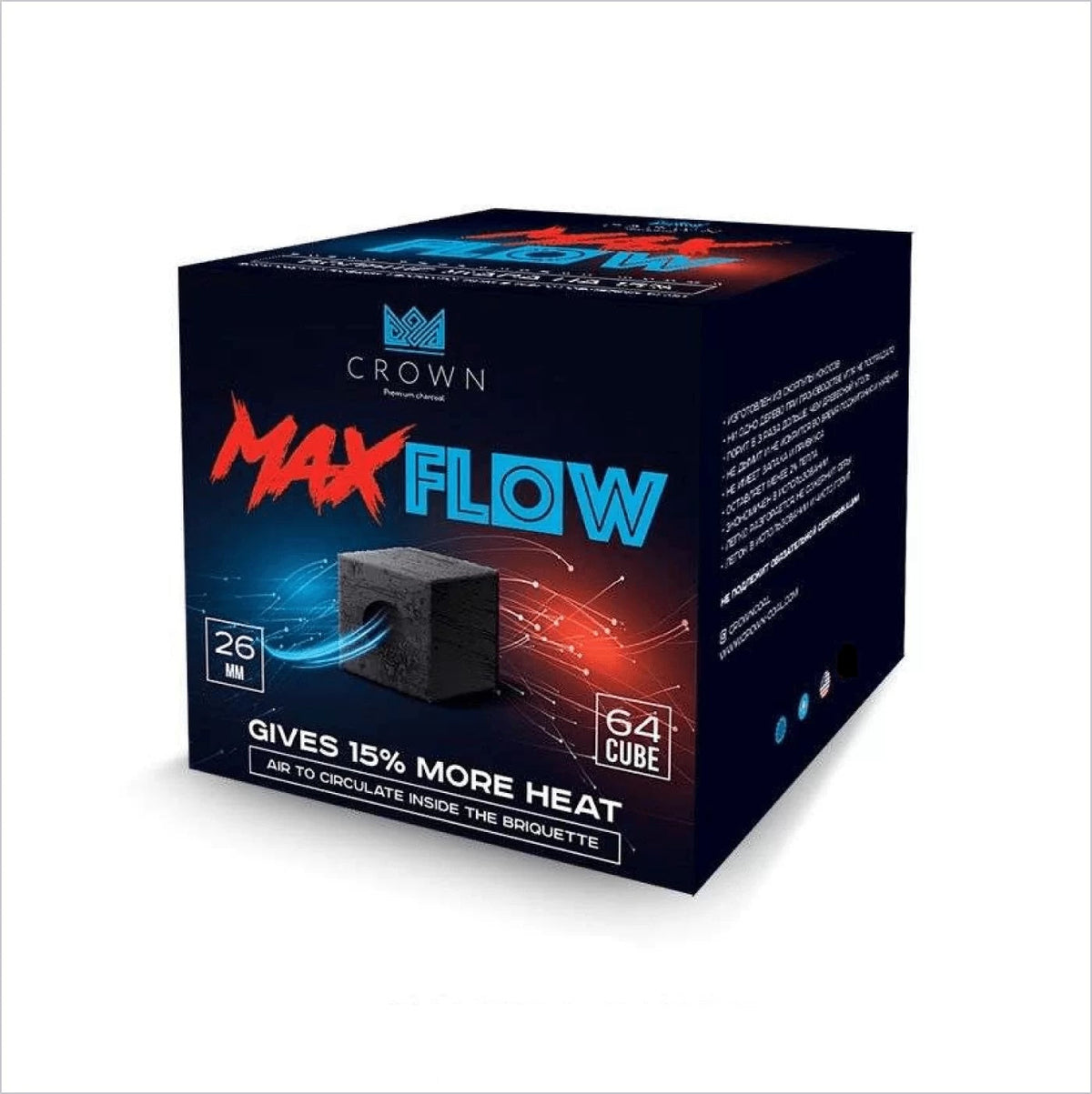 CrownMaxFlow26mmHookahCoals_12