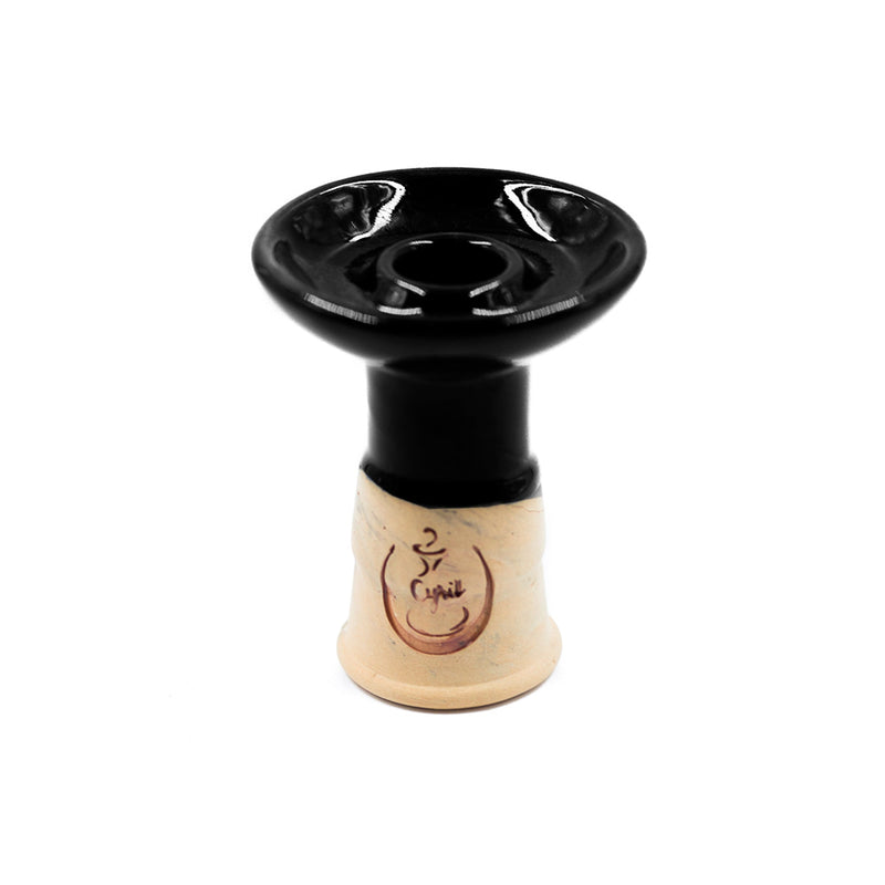 Cyril Sniper Hookah Bowl - Black Beige