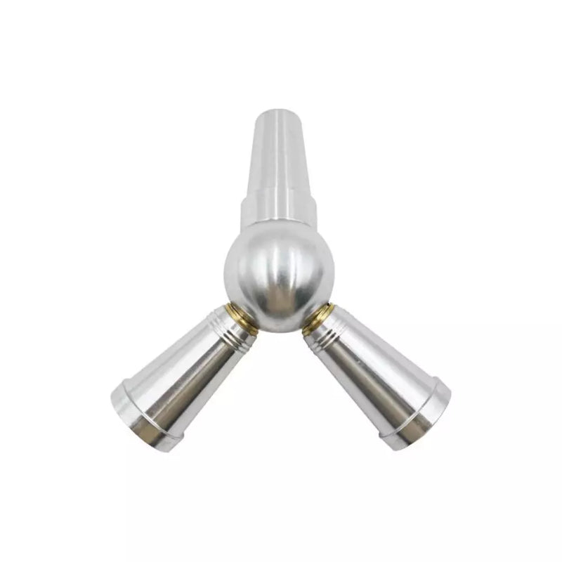 Multi Hookah Hose Connector - Silver