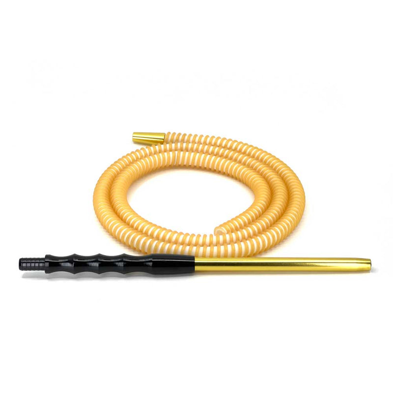 Cyril Spring Hookah Hose - Gold