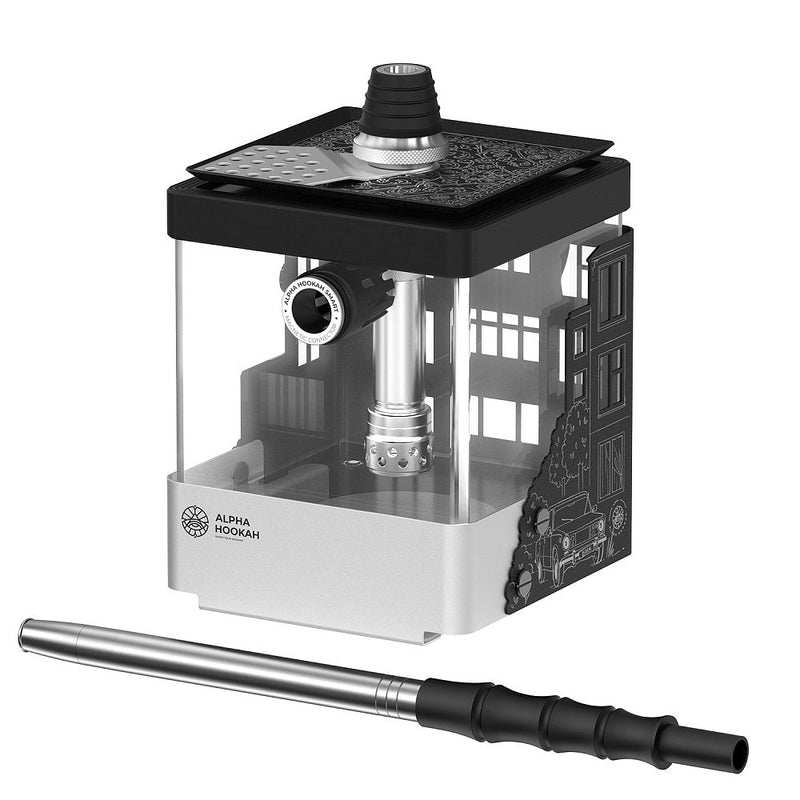 Alpha Hookah Smart EXZO | LED Light Hookah with Waterfall Purge