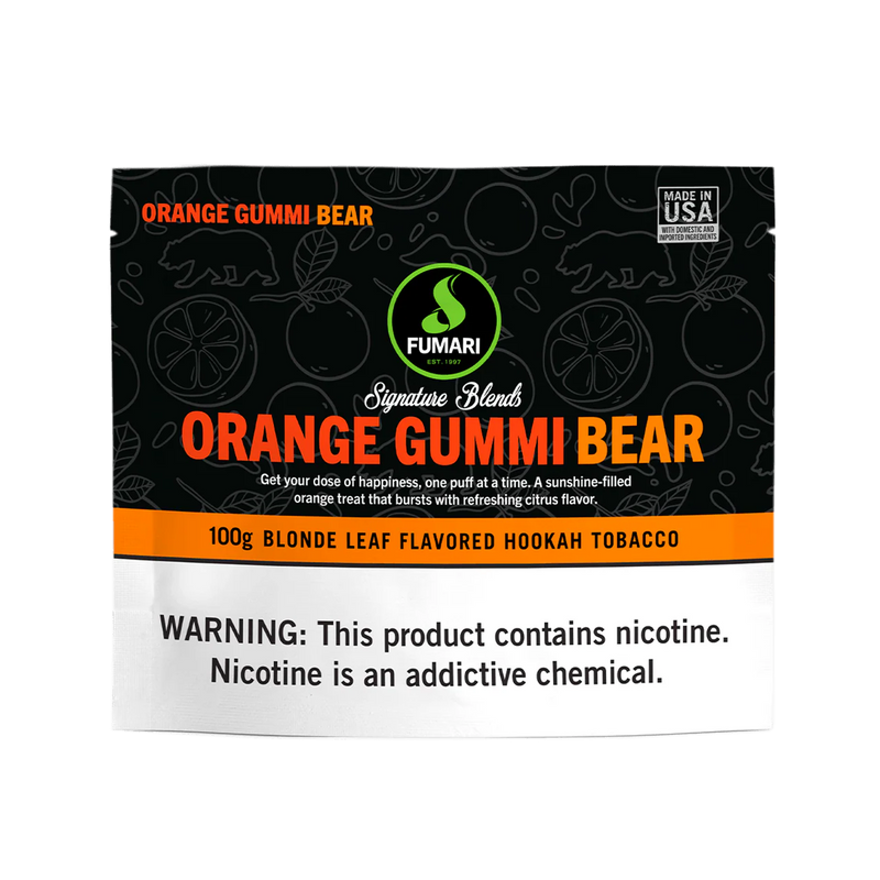 Fumari Orange Gummi Bear Hookah Shisha Flavor
