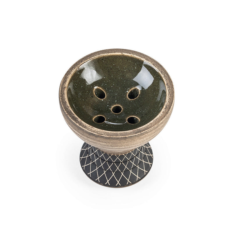 Alpha Hookah Bowl Turk Design - Green Sand