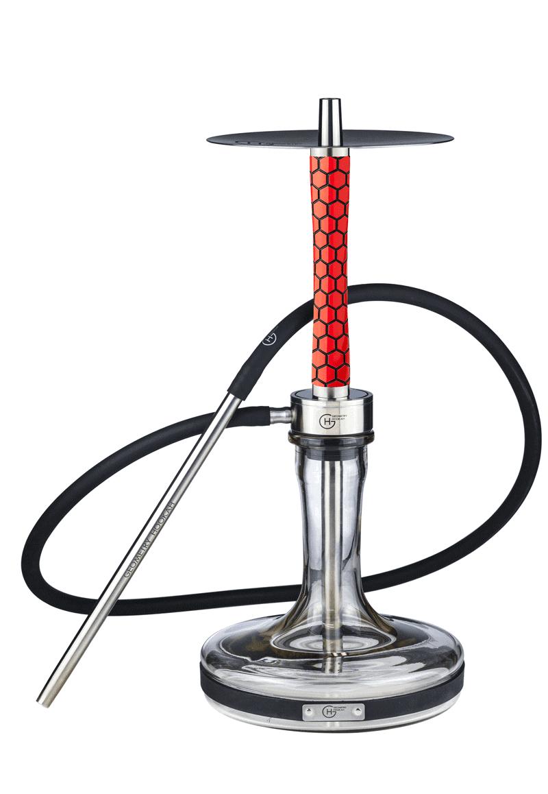 Geometry Big Bro Honeycomb Hookah - Red