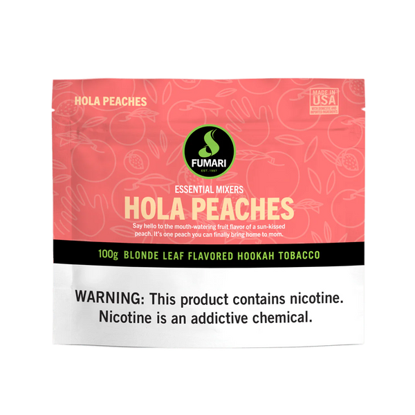 Fumari Hola Peaches Hookah Shisha Flavor - 100g