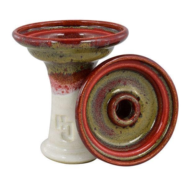 HookahJohn Ferris Hookah Bowl - Red Eye Over White