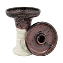 HookahJohn Retro Harmony Hookah Bowl - Blackberry Over White