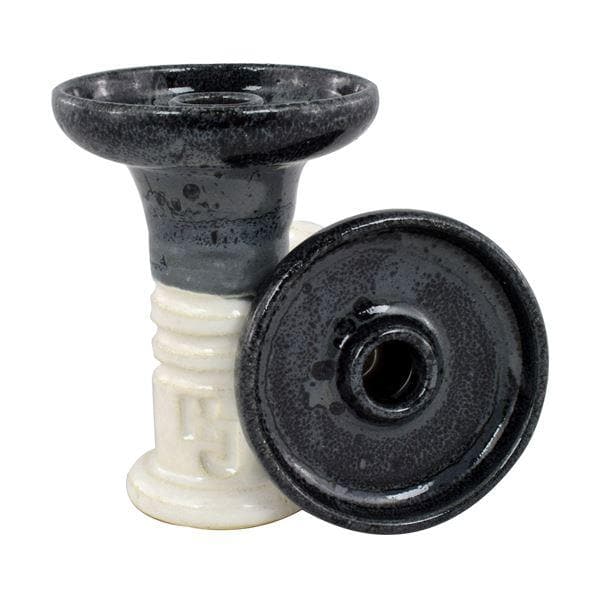 HookahJohn Retro Harmony Hookah Bowl - Wet Ash Over White