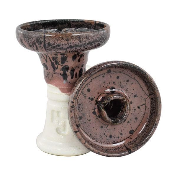 HookahJohn Trimony Hookah Bowl - Blackberry Over White