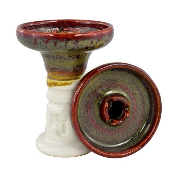 HookahJohn Trimony Hookah Bowl - Red Eye Over White