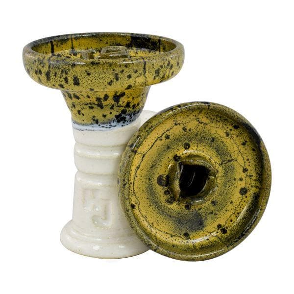 HookahJohn Trimony Hookah Bowl - Yellowberry Over White