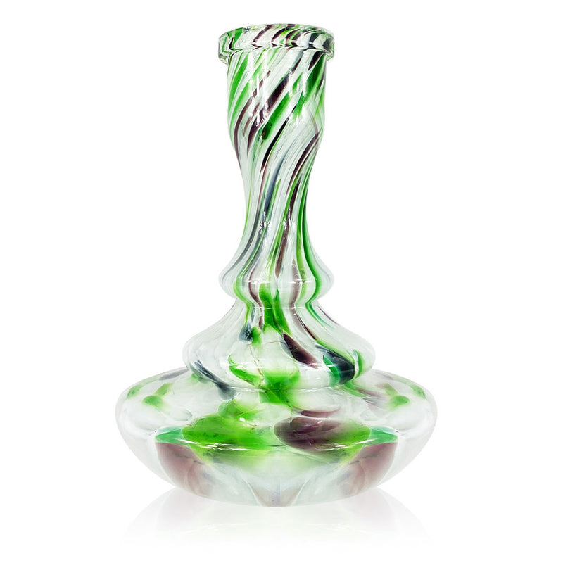 Hookah Tree EE3 Hookah Base - WHITE-GREEN-PURPLE