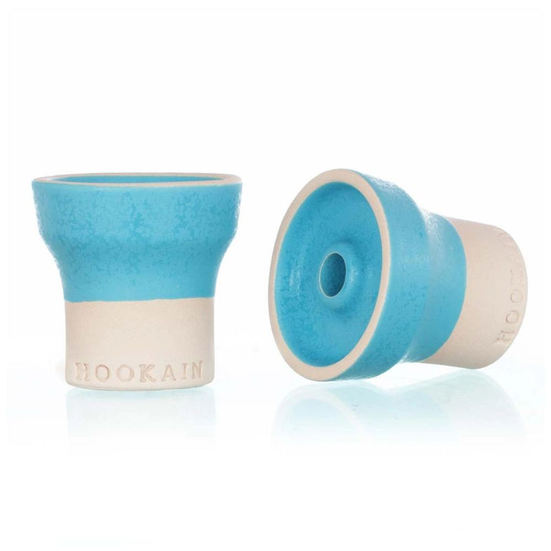 Hookain Popo Phunnel Hookah Bowl - Coral Blue