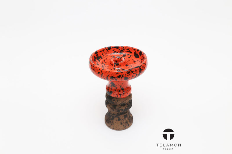 Telamon Harmony Glaze Hookah Bowl - Orange