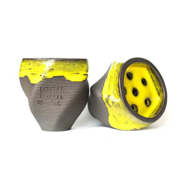 Icon Hookah Swirl Hookah Bowl - Yellow