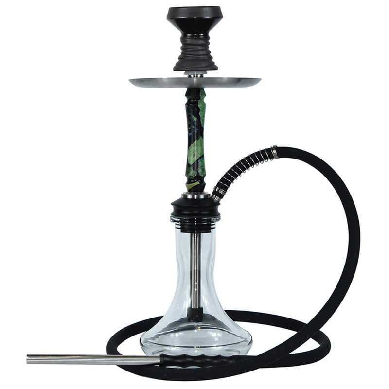 Icon Pomp Hookah Set - Black/Green