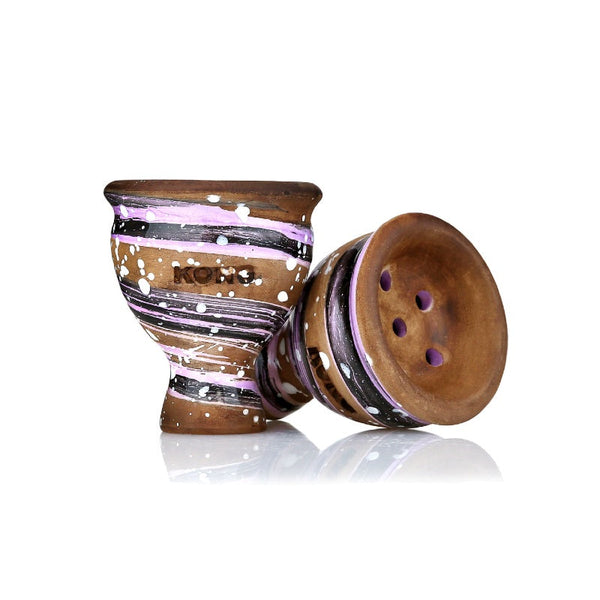 Kong Mummy Space Glaze Hookah Bowl - Purple