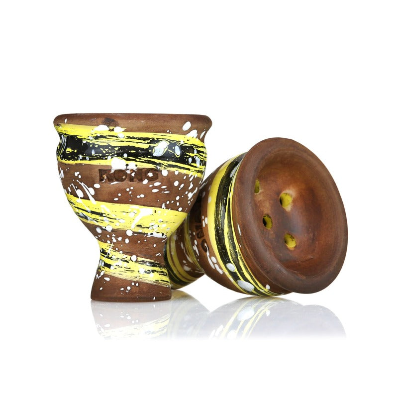 Kong Mummy Space Glaze Hookah Bowl - Yellow