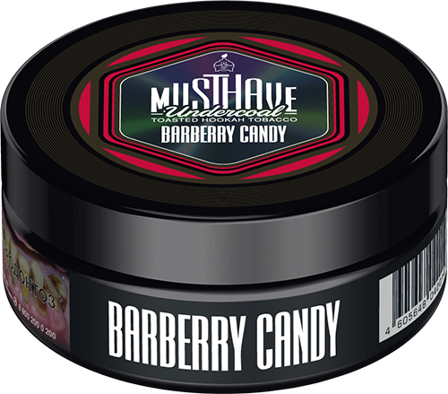 Must Have Barberry Candy Hookah Shisha Tobacco 125g - 