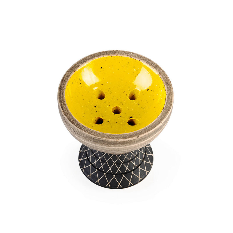 Alpha Hookah Bowl Turk Design - Mustard