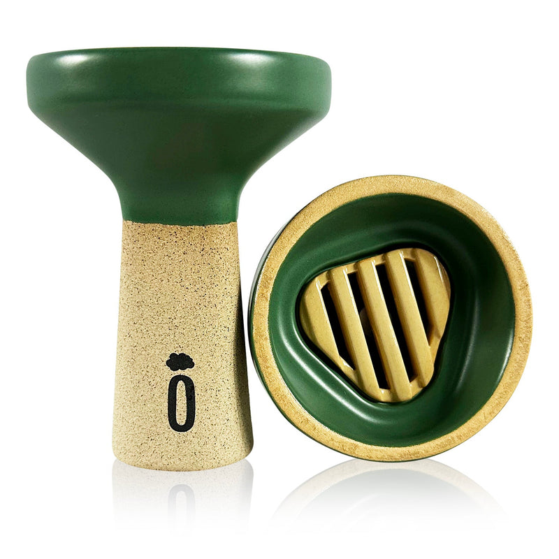 Oblako Trio Hookah Bowl - Basic / Green Matte