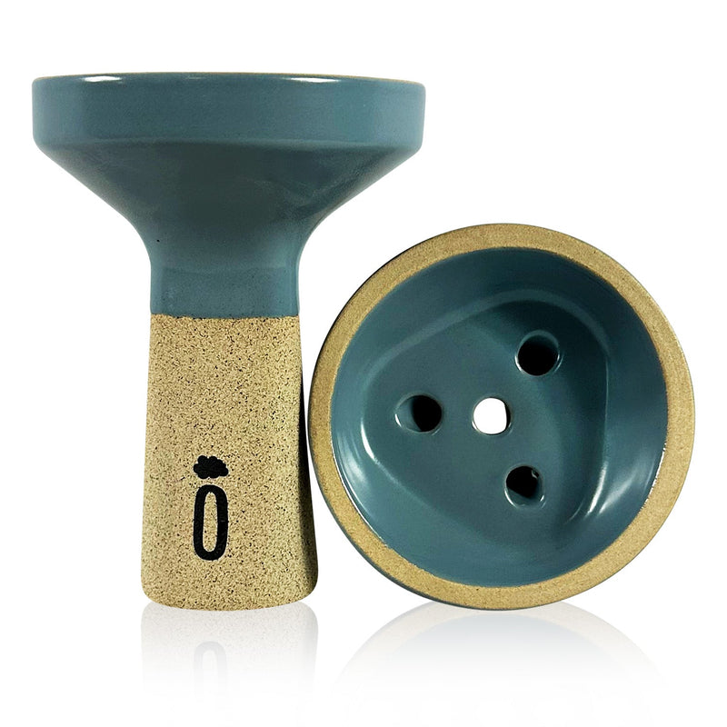 Oblako Trio Hookah Bowl - Black / Blue Matte