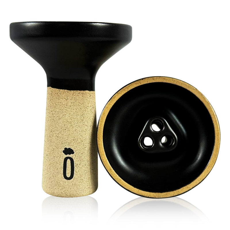 Oblako Trio Hookah Bowl - Phunnel / Black Matte