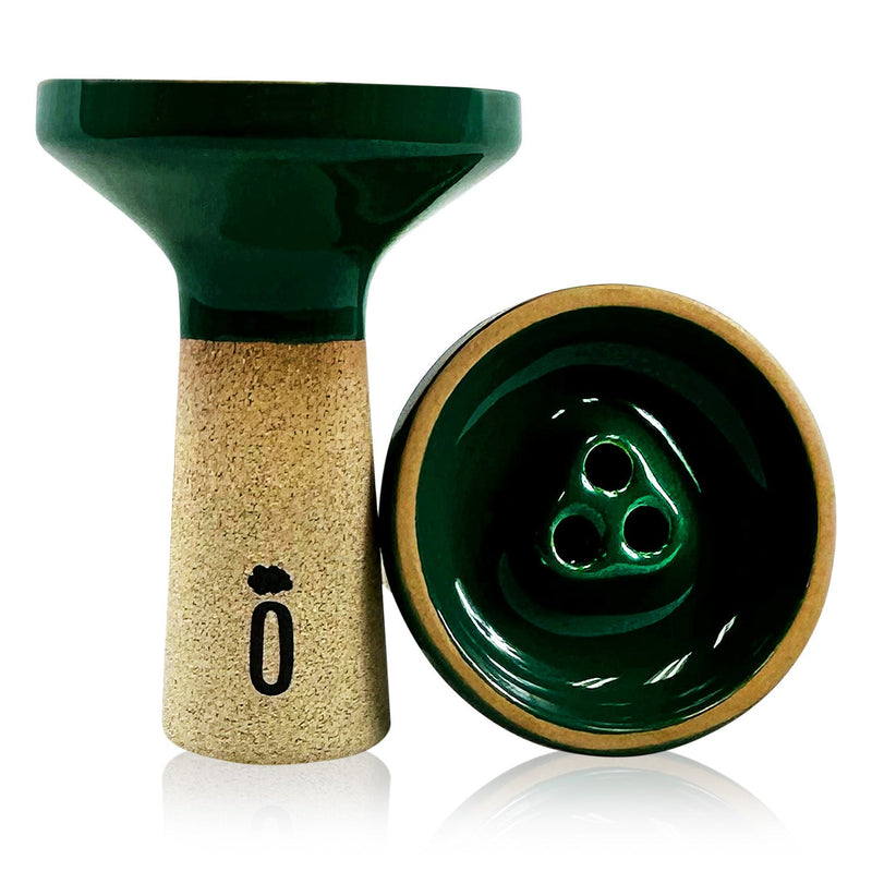 Oblako Trio Hookah Bowl - Phunnel / Green