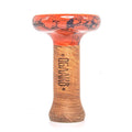 Oblako Phunnel L Glaze Hookah Bowl - Marble Orange/Black