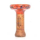 Oblako Phunnel L Glaze Hookah Bowl - Marble Orange/Black