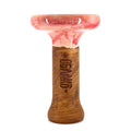 Oblako Phunnel L Glaze Hookah Bowl - Marble Pink/Red