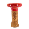 Oblako Phunnel L Glaze Hookah Bowl - Marble Red/Yellow