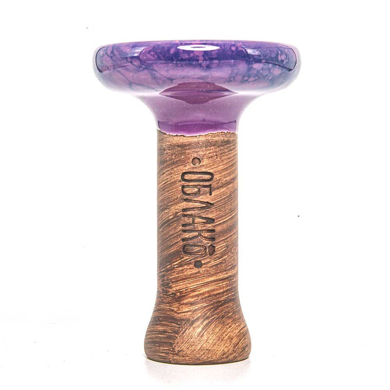 Oblako Phunnel L Glaze Hookah Bowl - Marble Violet/Blue