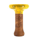 Oblako Phunnel L Glaze Hookah Bowl - Marble Yellow/Blue