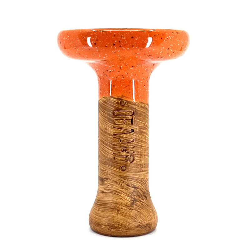 Oblako Phunnel L Glaze Hookah Bowl - Orange Cosmos