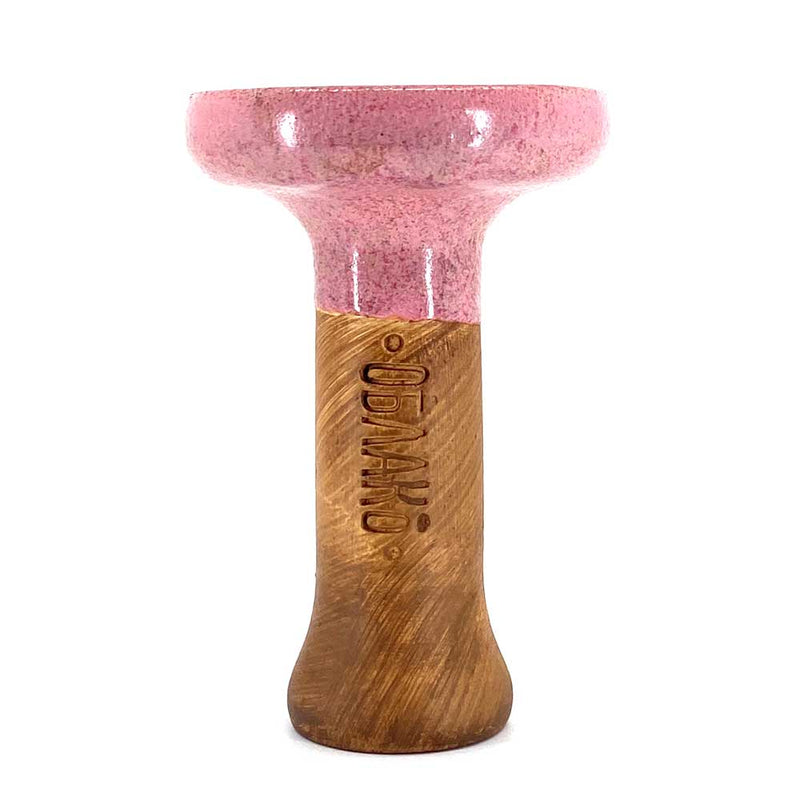 Oblako Phunnel L Glaze Hookah Bowl - Pink/Grey