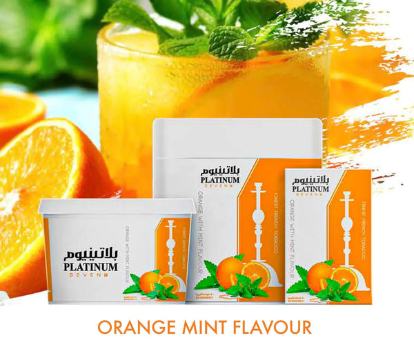 Platinum Seven Orange Mint Hookah Tobacco -