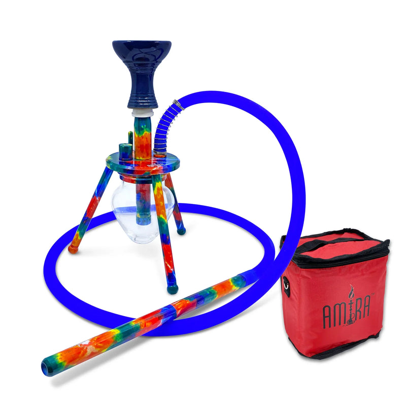 Amira 12" Mini Spider Print Hookah - 